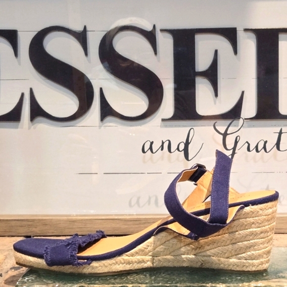 Lucky Brand Marceline Open Toe Wedge Sandal Sz 12 - Picture 7 of 8